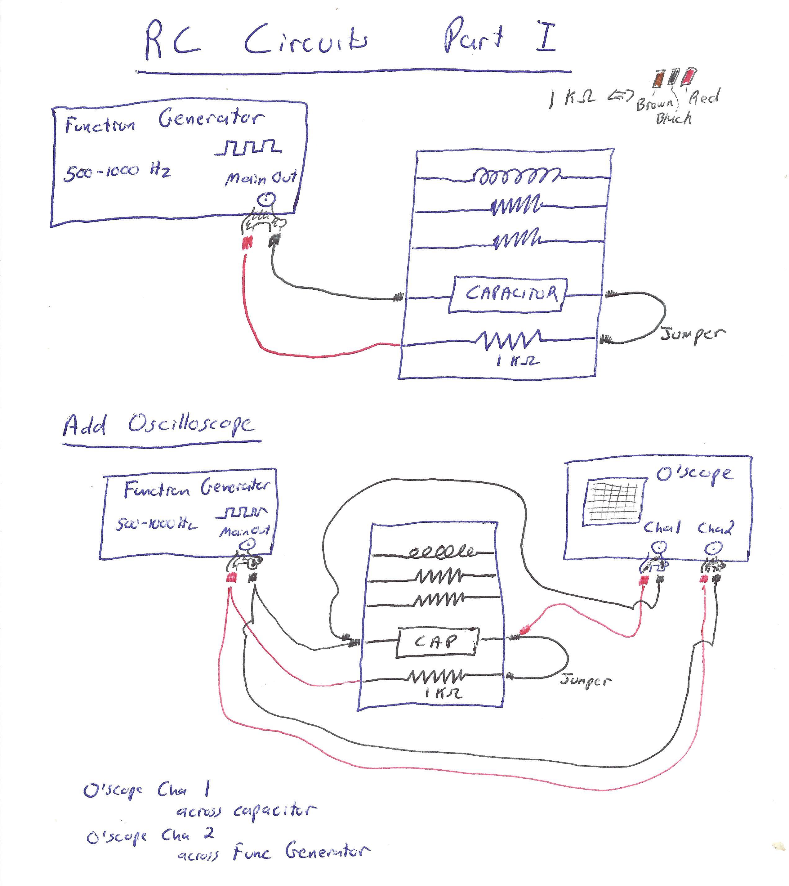 Circuit diagram and physical diagram for Part I