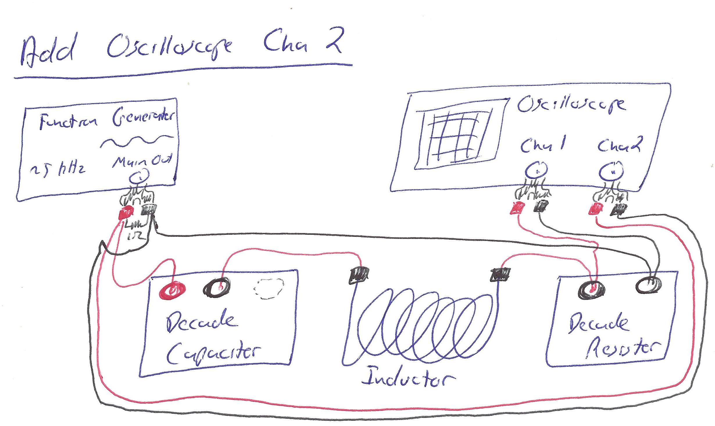 Part 1 Circuit with Oscilloscope, Both Channels