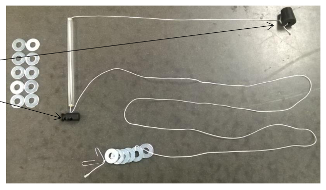  The equipment for centripetal force lab