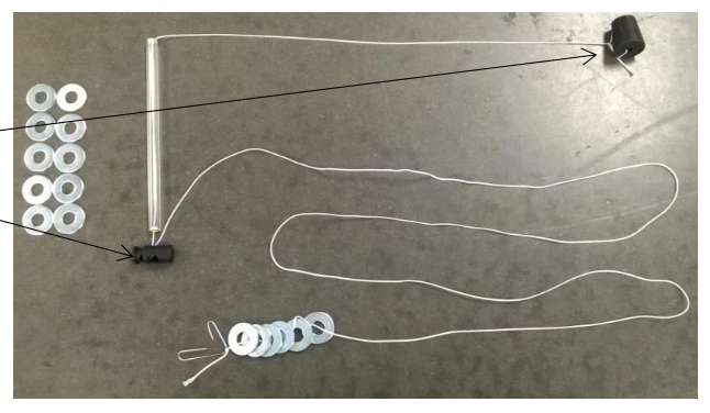 The equipment for centripetal force lab